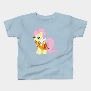 Lunar New Year Fluttershy and Angel Bunny Kids T-Shirt